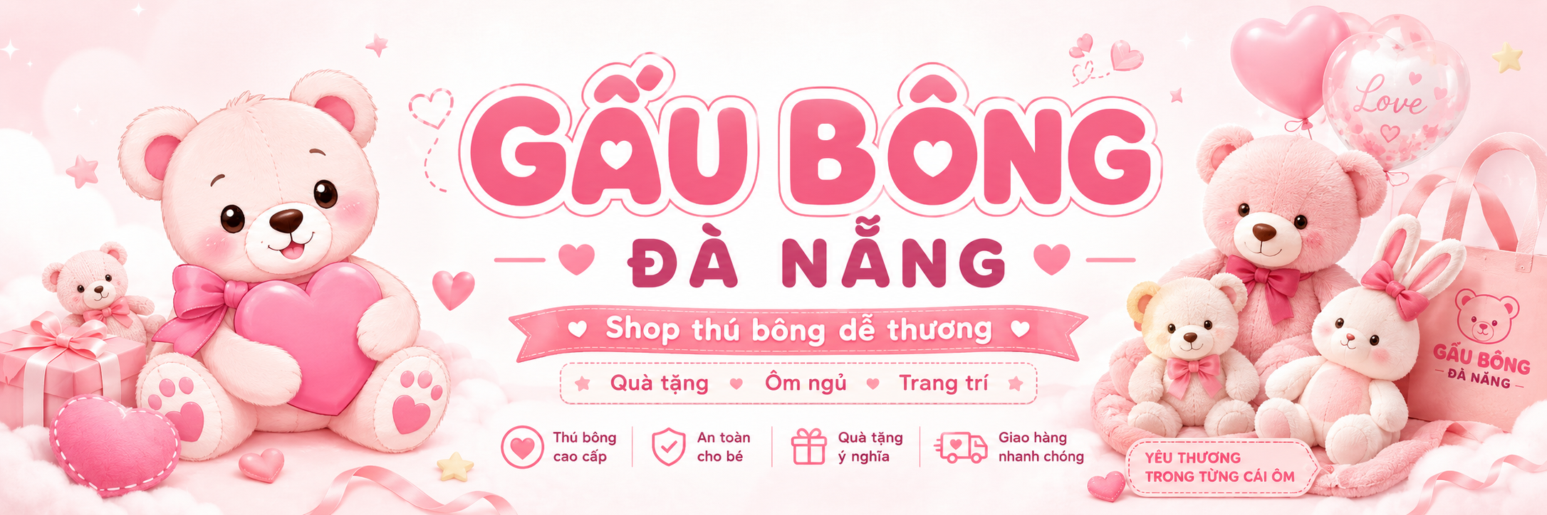 Banner gấu bông đà nẵng