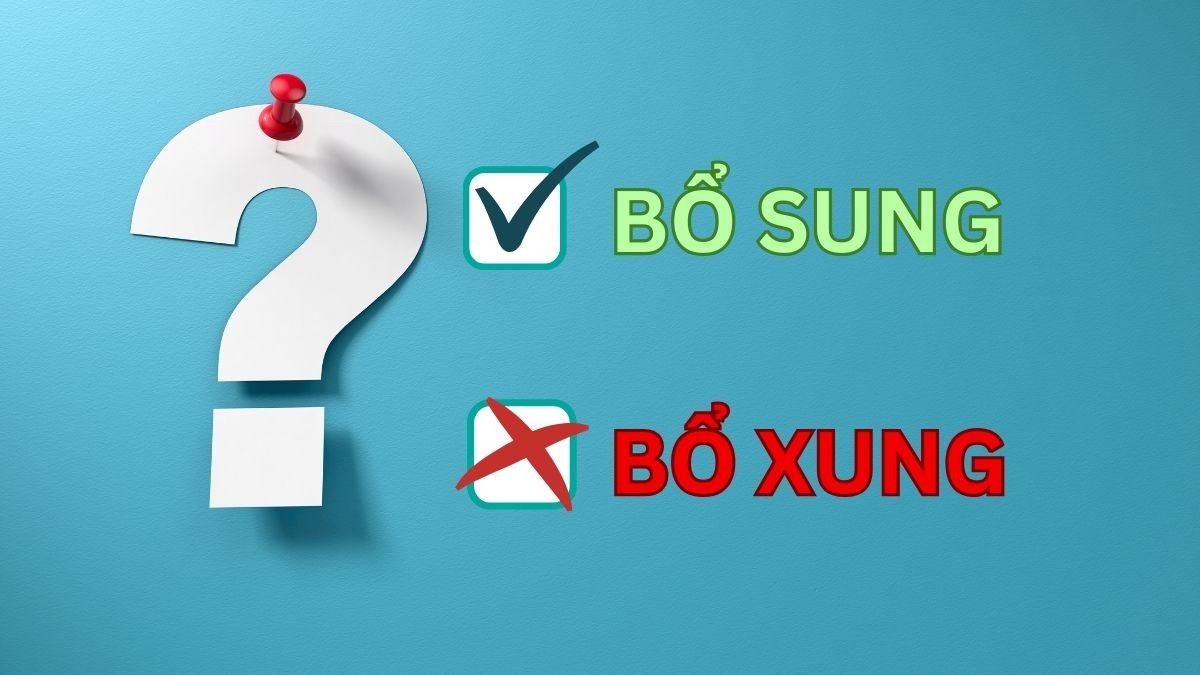 Bổ sung hay bổ xung là từ viết đúng chính tả