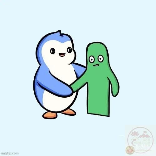 Meme bắt tay vui nhộn giữa những người bạn, thể hiện sự đồng điệu trong cuộc sống