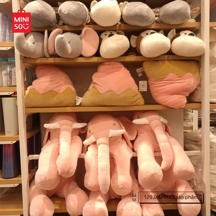 Các loại gấu bông đa dạng và đáng yêu tại Miniso Vietnam