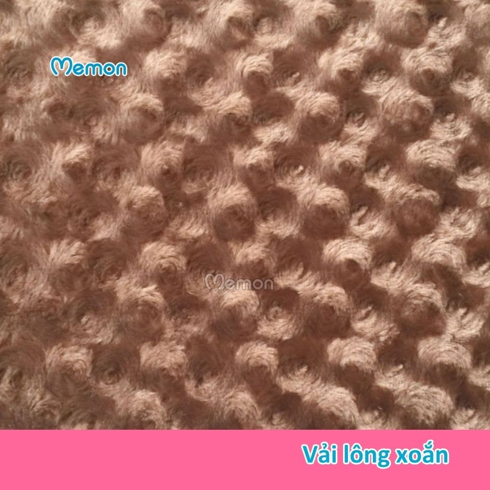 Gấu bông làm từ vải lông xoắn cao cấp