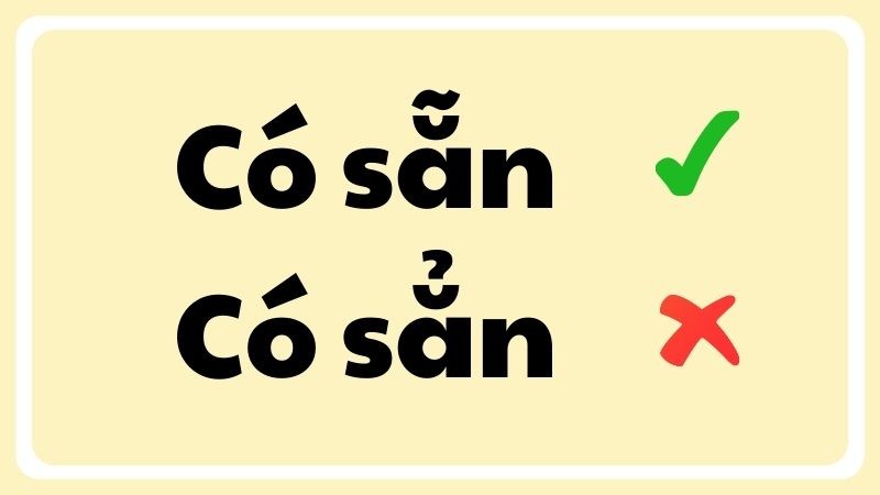 Sự nhầm lẫn giữa dấu hỏi và dấu ngã gây sai lệch chính tả