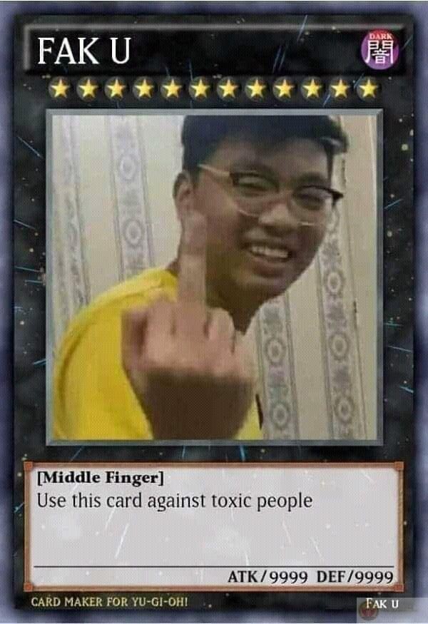 Phiên bản meme bài yugioh gây ấn tượng