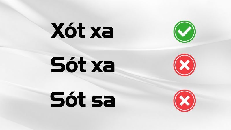 Xót xa hay sót xa hay sót sa là từ đúng chính tả