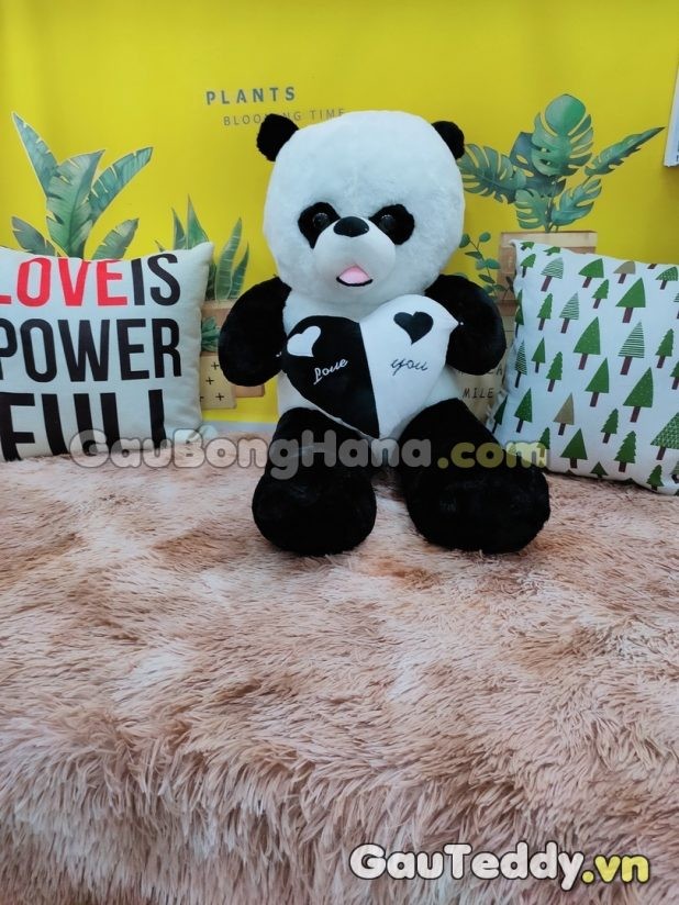 Gấu Trúc Bông Ôm Tim