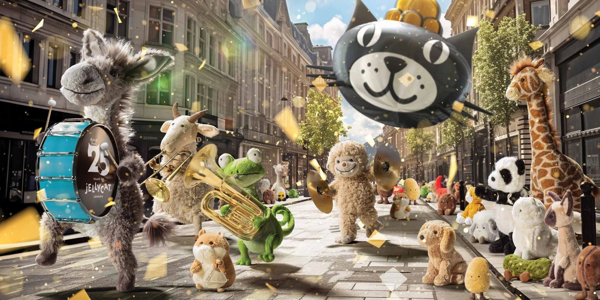 Jellycat sở hữu bộ sưu tập sản phẩm sáng tạo với biểu cảm ngộ nghĩnh.