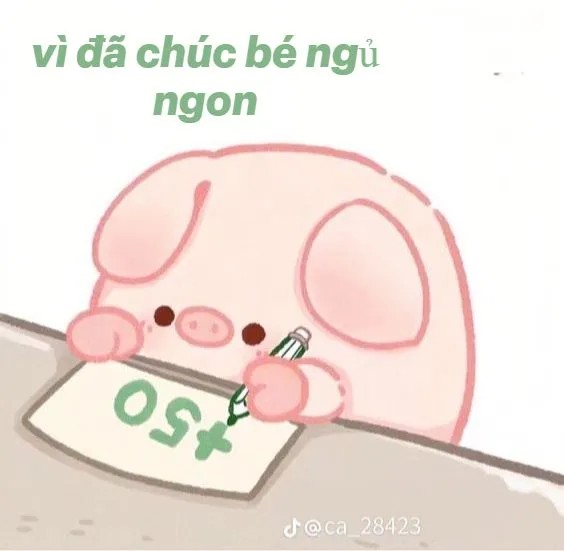 Ảnh troll chúc ngủ ngon dễ thương