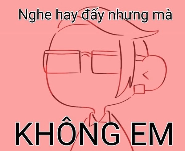 meme từ chối tin nhắn
