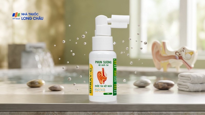 Xịt vệ sinh tai có thể hỗ trợ làm sạch ráy tai và duy trì vệ sinh ống tai khi sử dụng đúng hướng dẫn