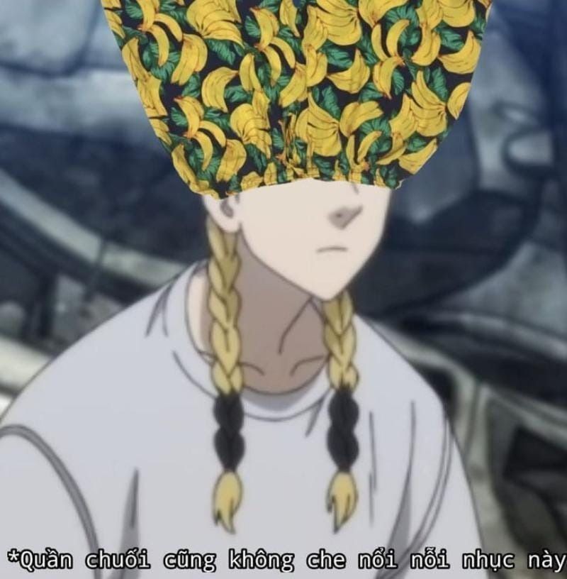 Meme đội quần nhân vật hoạt hình