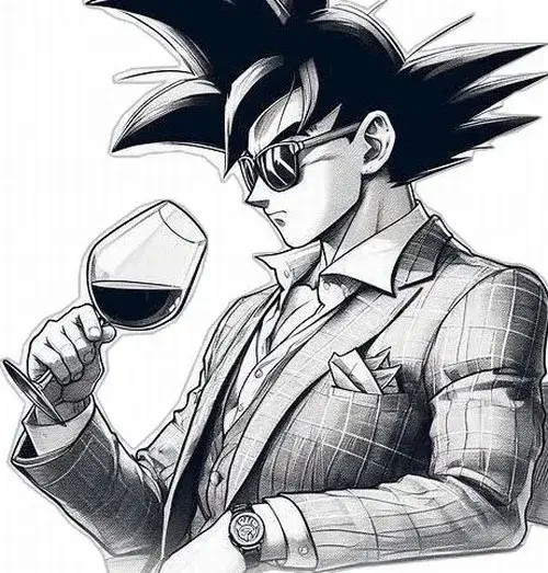 Hình chế Son Goku biến hình Super Saiyan lần đầu