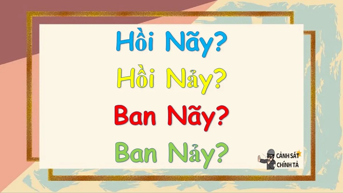 Minh họa về sự nhầm lẫn chính tả